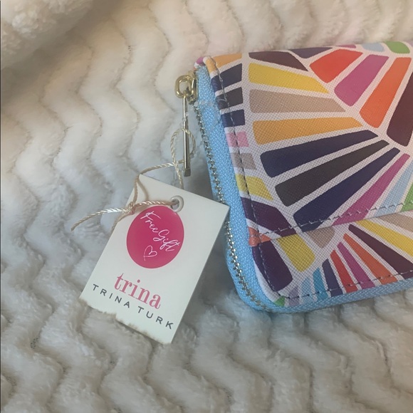 Trina Turk Colorful Geometric Zip Wallet NWT - Picture 2 of 5